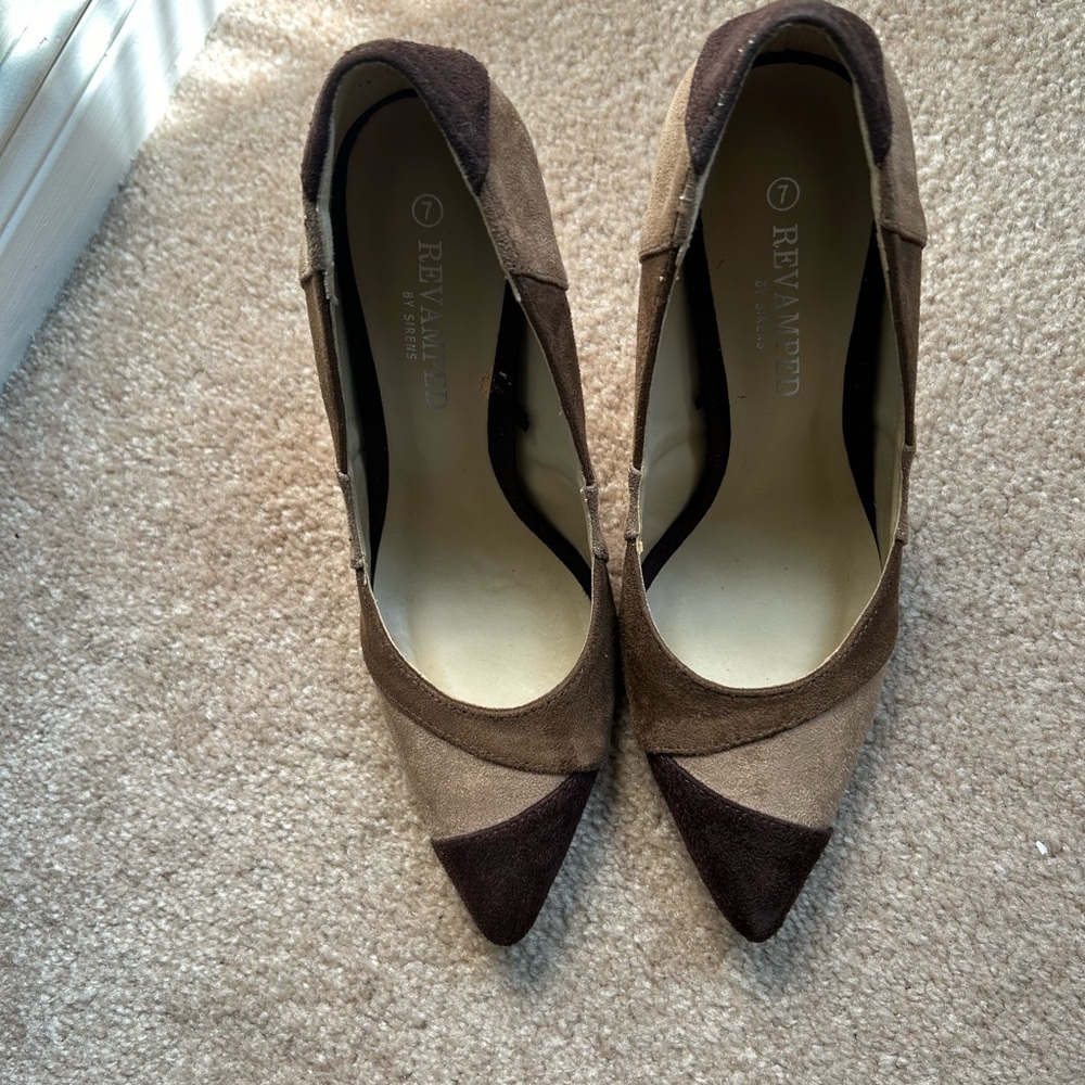 Revamped Brown and Tan Heels